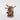Rustic baobab tree sculpture with zebra and giraffe figures, cultural African handicraft
