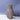 Handcrafted wooden button vase with natural wood tone finish, long neck design, perfect for modern and minimalist home decor or housewarming gifts.