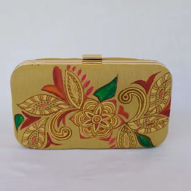 HAND PAINTED CLUTCH (ART)