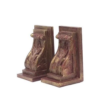 Antique Red Book Ends