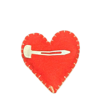 Heart shape pin