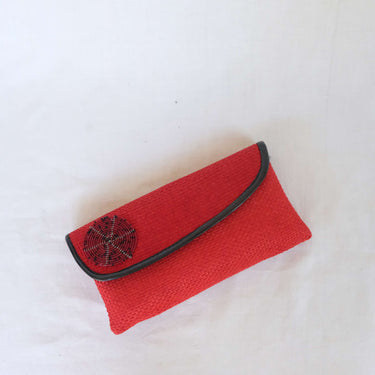 Red Jute Clutch