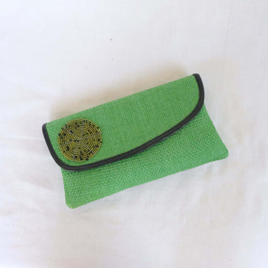 Green Jute Clutch