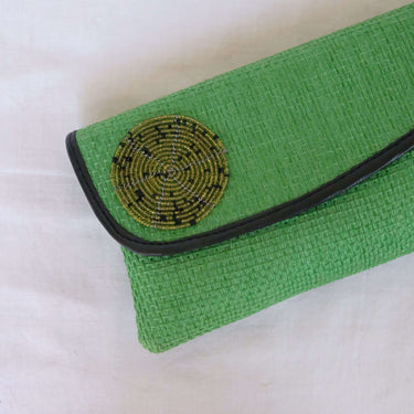 Green Jute Clutch