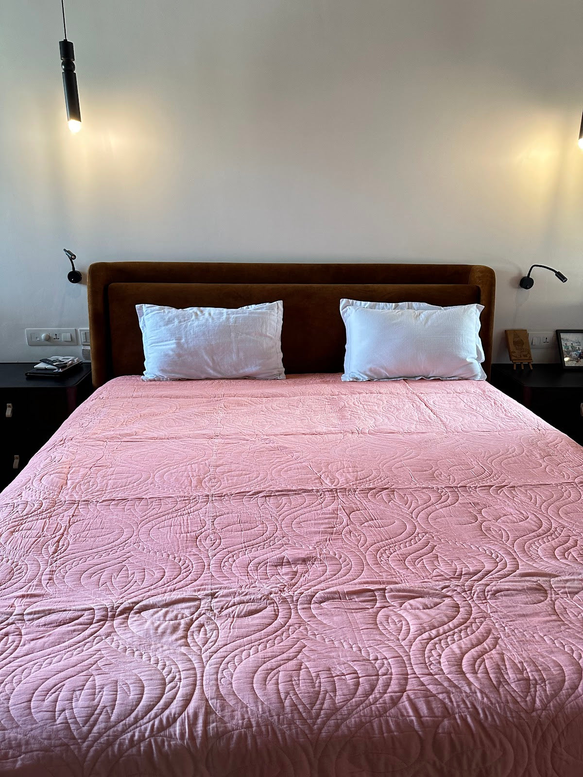 Peach Bed Cover