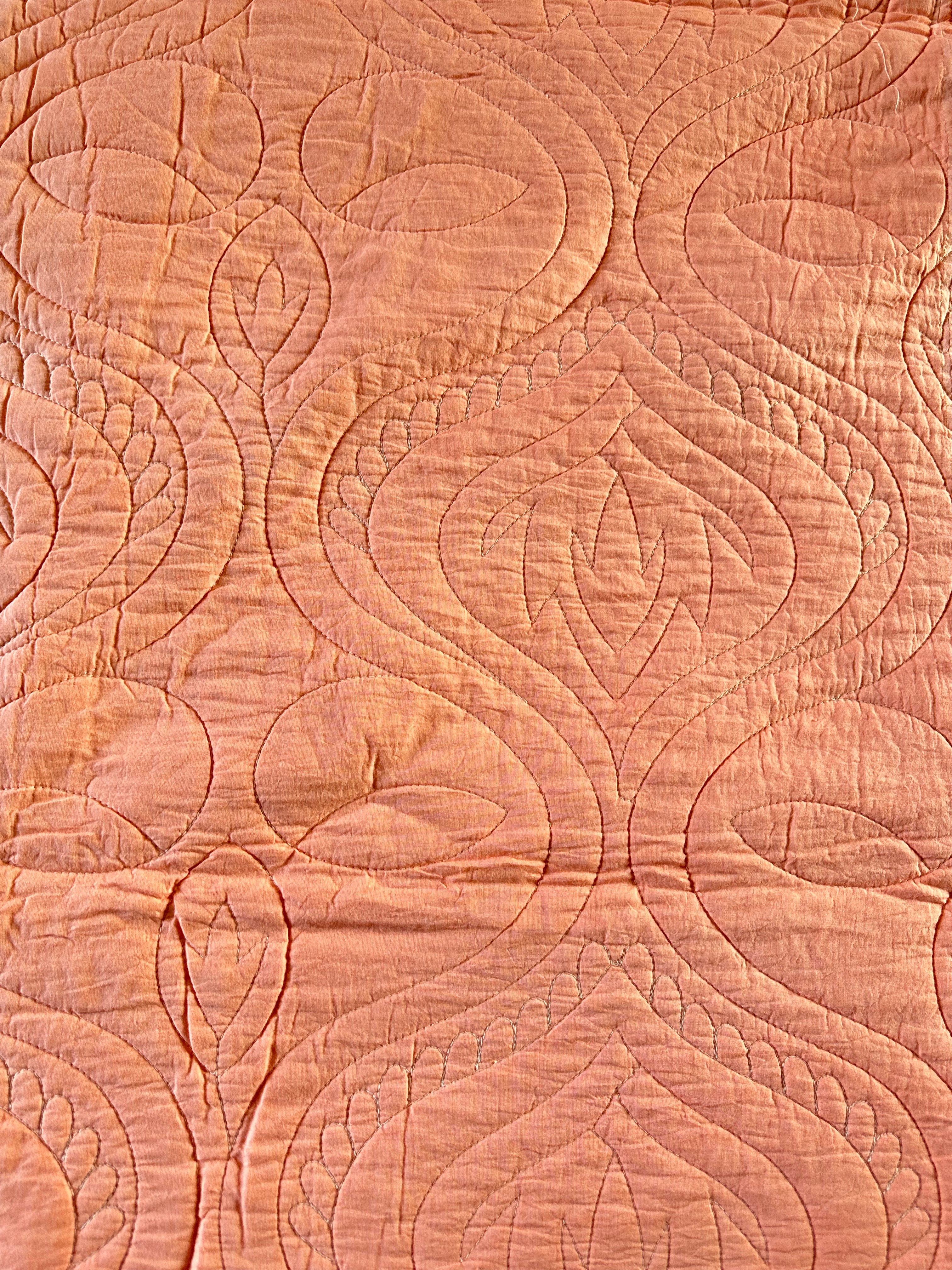 Peach Bed Cover