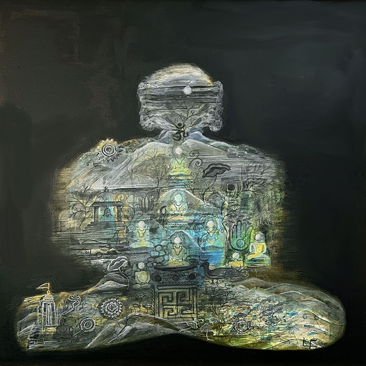 Kundlichakra Yoga Contemporary Painting