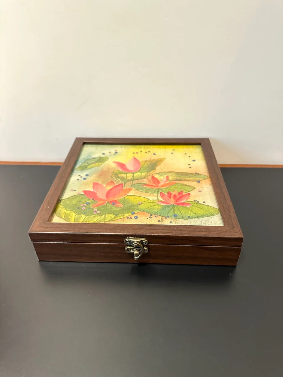 Lotus Water Lily Art Storage Box