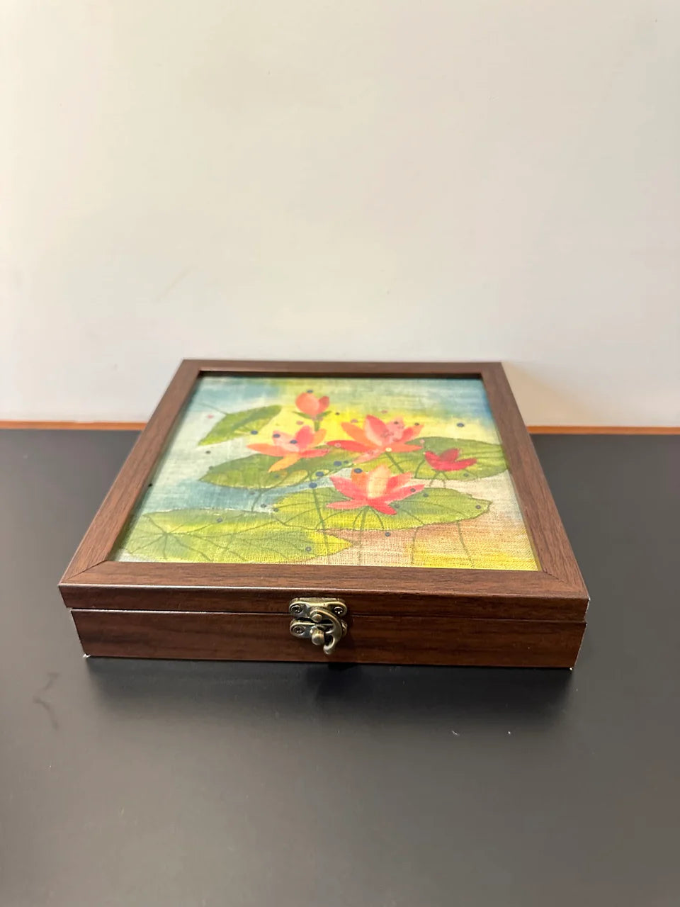 Lotus Water Lily Art Storage Box