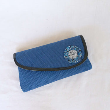 Blue Jute Clutch