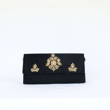 BLACK VELVET CLUTCH (GRACE)